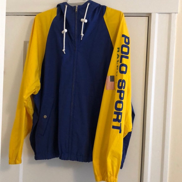 blue polo sport jacket